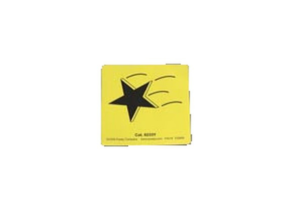 Tidi Products - Posey - 6233Y - Magnetic Sign Alert Falling Star Symbol