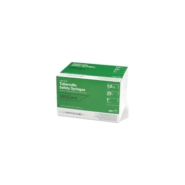 Ultimed - 25110 - Safety Syringe, Fixed Needle, Tuberculin, 25g