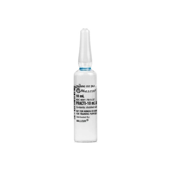 Wallcur - 432Pa - Practi - 10 Ml Amp Ampule W/Distilled Water F/Training 10Ml D/S