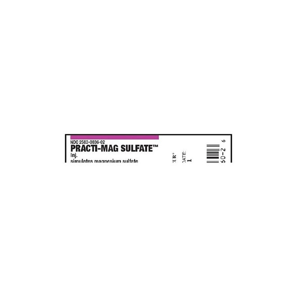Wallcur - Practi-Magnesium Sulfate - 9917Mgf - Training Medication Peel - N - Stick Labels
