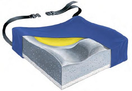Skil-Care - 751615 - Contour Foam Cushion W/Visco Pad & Lsii Cover