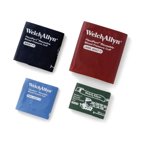 Welch Allyn - Flexiport - Reuse-Fp-Mon - Reusable Blood Pressure Cuff Set Assorted Size Range Arm Nylon Multiple Sizes