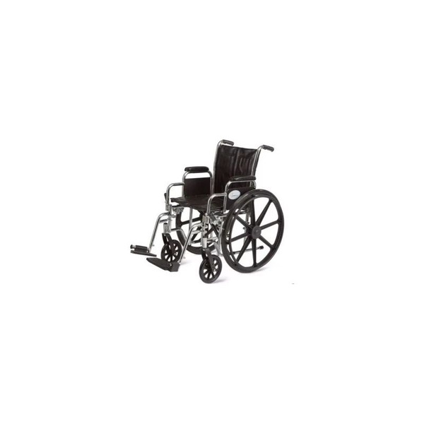Cardinal Health - Cw0006Cel - Wheelchair Desk Length Arm Elevating Legrest Black Upholstery 22 Inch Seat Width Adult 500 Lbs Weight Capacity