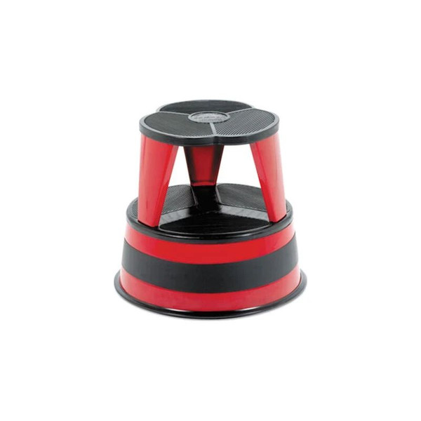 Cramer - Cra-100143 - Kik - Step Steel Stool, 2 - Step, 350 Lb Capacity, 16 Diameter X 14.25H, Red