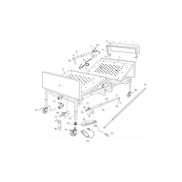 Drive Devilbiss Healthcare - 15300P1051 - Medical Panelframe,Headboard,Baria.