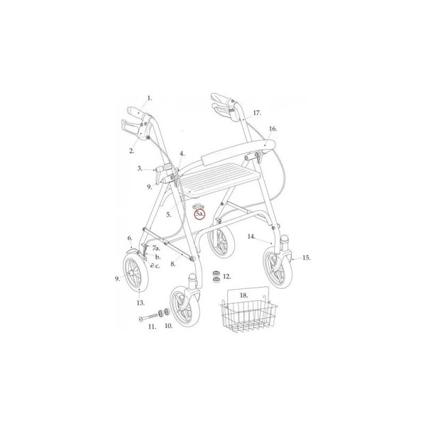 Drive Devilbiss Healthcare - 9502F1025712 - Medical Padded Seat W/Brackets, 10257
