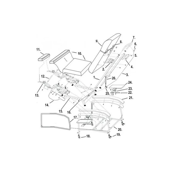Drive Devilbiss Healthcare - D574P-1060 - Medical Footrest Support Bar,D574