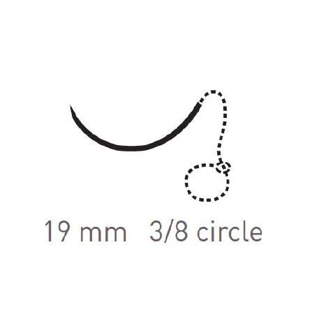 Surgical Specialties - Quill Variable Loop Device Monoderm - Vlm-2004 - Absorbable Suture With Needle Device, Polyglycolic Acid / Pcl 3/8 Circle Reverse Cutting Size 3 - 0 Barbed Monofilament