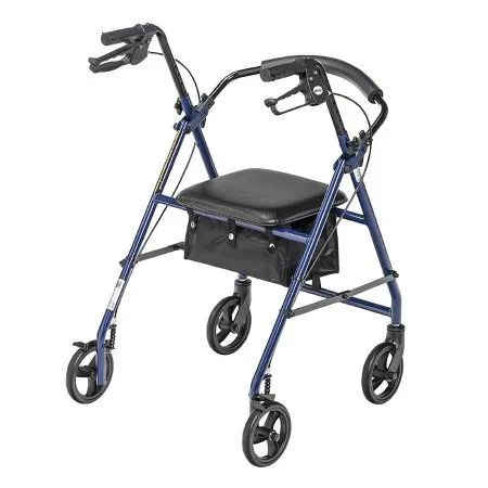 Drive Devilbiss Healthcare - R800Bl - Medical Rollator With 6 Wheelspouch And Padded Seat 300Lb