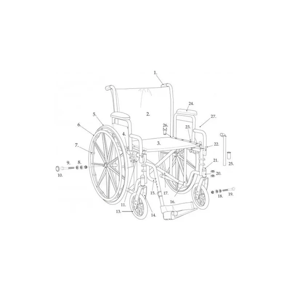 Drive Devilbiss Healthcare - Stds2015 - Medical Upholstery Screw For Wheelchair