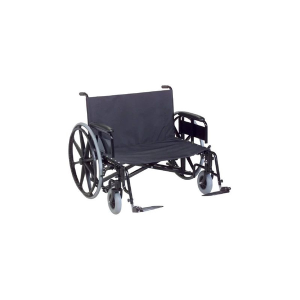 Graham Field - Regency Xl 2000 Heavy Duty - 67282230 - Bariatric Wheelchair Dual Axle Desk Length Arm Swing - Away Elevating Legrest Black Upholstery 28 Inch Seat Width Adult 700 Lbs Weight Capacity