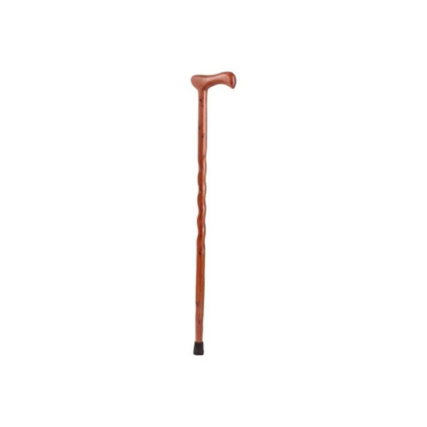 Mabis - Brazos - 502-3000-0158 - Walking Stick Twisted Wood 37 Inch Height Red Cedar
