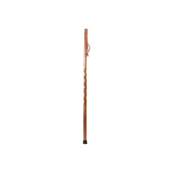 Mabis - Brazos Twisted Traveler S Stick - 602-3000-1325 - Walking Wood 55 Inch Height Red Oak