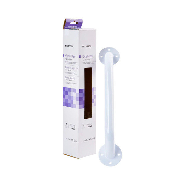 Mckesson - 146-Rtl12012 - Wall Grab Bar White Steel