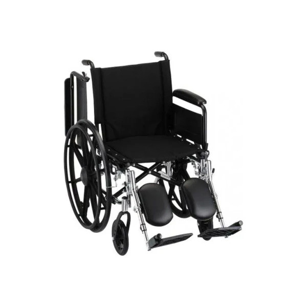 Nova Ortho-Med - 7181L - Wheelchair - 18In Lightweight With Flip Back Full Arm & Swing Away Footrest