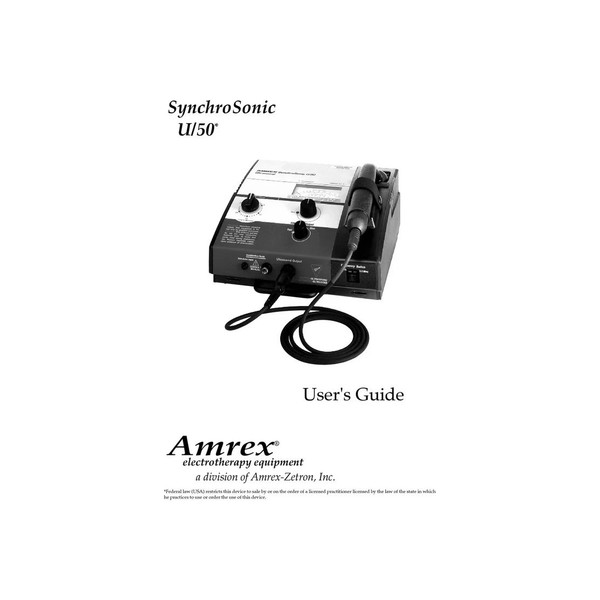 Amrex - 01-U50-Stqc - U/50 Portable Ultrasound With Standard Quickconnect Transducer