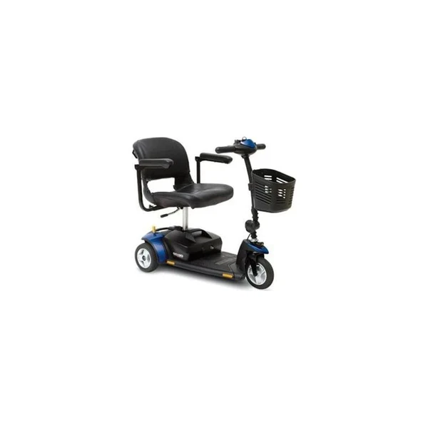 Pride Health Care - Sc40E - 3 Wheel Electric Scooter 260 Lbs Weight Capacity Red / Blue Silver