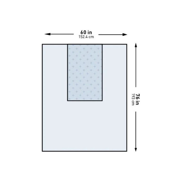 Mckesson - 16-I80-12110G-S - General Purpose Drape Three - Quarter 60 W X 76 L Inch Sterile - Package/1