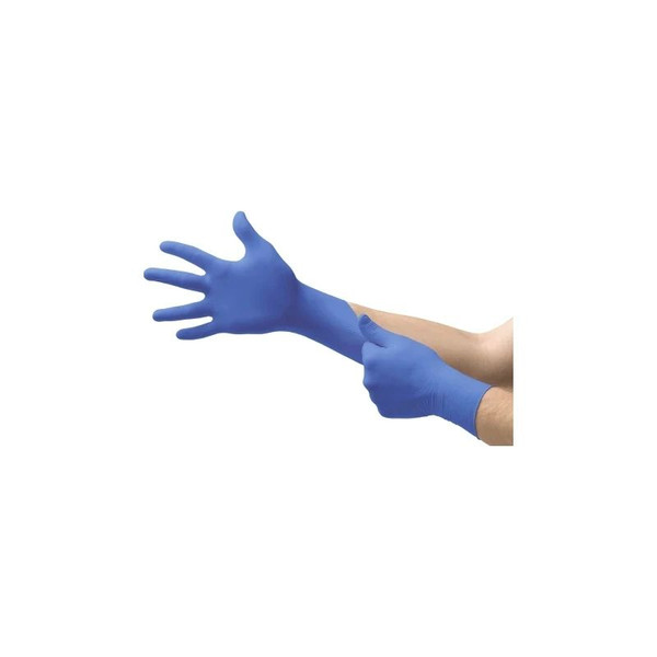 Microflex - N191 - Exam Glove Small Nonsterile Nitrile Standard Cuff Length Fully Textured Blue Not Rated - Case/1000
