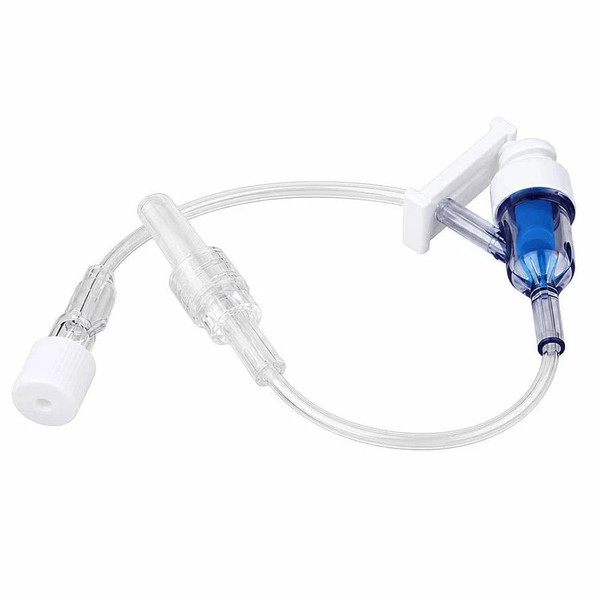 Amsino - Ae0107 - International Iv Extension Set, One Slide Clamp, Posisite Needleless Injection Y Site, Dehp - Free, Latex Free (Lf), Female Luer & Cap, Rotating Male Lock Poly Pouch - Each