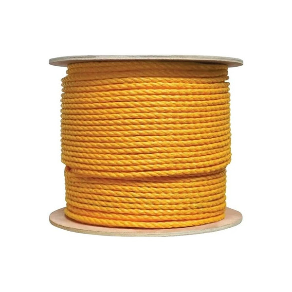 Kemp - 10-234-Yel-3/8 - 3/8 - 600 Spool Polypropylene Rope - Each