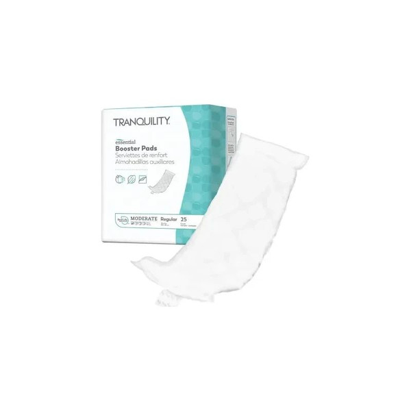 Pbe - Principle Business - Tranquility Essential - 19244 - Booster Pad 4 X 12 Inch Moderate Absorbency Superabsorbant Core Regular - Bag/25