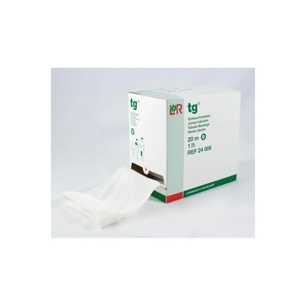 Lohmann & Rauscher - 24001 - Elastic Tubular Support Bandage Tg 1 Inch X 22 Yard Finger / Toe Pull On White Nonsterile Size 2 Standard Compression - Case/20