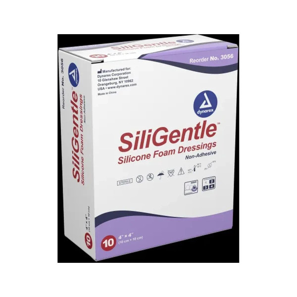 Supreme Medical - 3058 - Siligentle Bordered Silicone Foam Dressing 2 X2 - Box/1