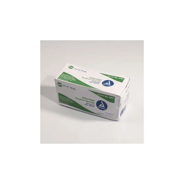 Dynarex - Advantage - 3263 - Gauze, Sponge N/S 12Ply 3 X3 - Case/20