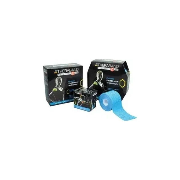 Hygenic - Thera-Band - 12745 - Kinesiology Tape, Standard Continuous Roll, Dispenser Box, Print, Latex-Free