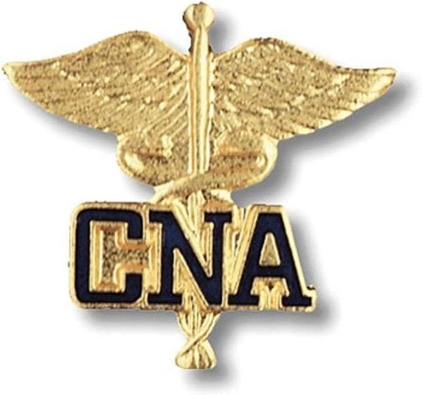 Prestige Medical - 1071 - Cloisonn&Eacute; Emblem Pins - Certified Nursing Assistant (Caduceus) - Each
