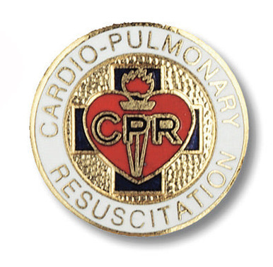 Prestige Medical - 1080 - Cloisonn&Eacute; Emblem Pins - Cardio Pulmonary Resuscitation - Each