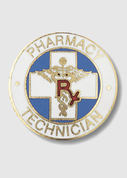 Prestige Medical - 2035 - Cloisonn&Eacute; Emblem Pins - Pharmacy Technician - Each