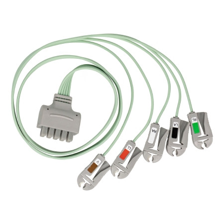 Sun Med - Vyaire Medical - 2052133-007 - 2052133007 - Grabber Set, Ecg 5Lead Short Aami/Aha - Box/10