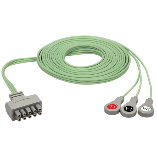 Sun Med - Vyaire Medical - 2090600-011 - 2090600011 - Cable, Ecg X21 5Lead Aha .23M 9 - Each