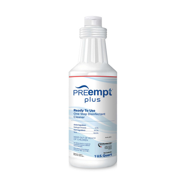 Contec - Preempt Plus - 2B101 - Surface Disinfectant Cleaner Peroxide Based Manual Pour Liquid 32 Oz Bottle Unscented Nonsterile - Case/12