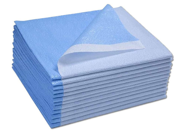 Tidi Products - 369 - Stretcher Sheet, 40" X 90", Blue - Case/1