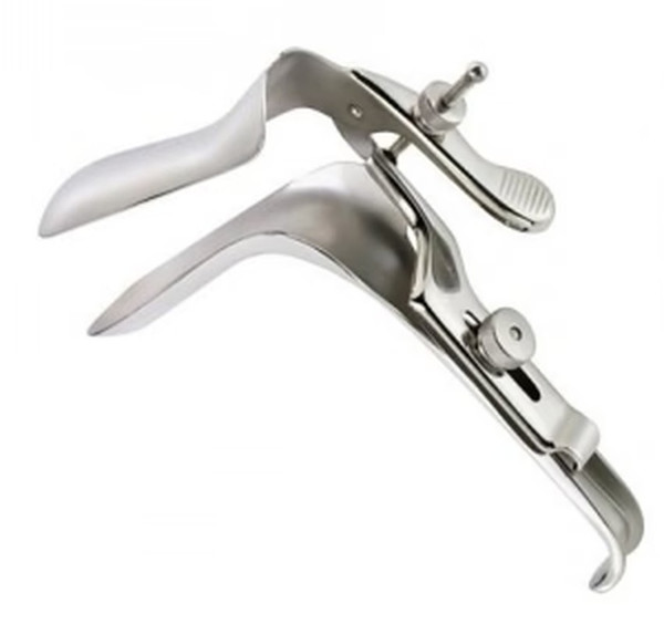 Cooper Surgical - Euro-Med - 391-668 - Vaginal Speculum Weisman - Graves Nonsterile Grade Stainless Steel Large Double Blade Duckbill Right Side Open Reusable Without Light Source Capability - Each