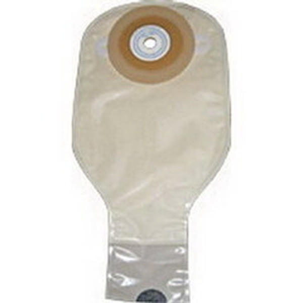 Nu-Hope - 40-7206-C - One - Piece Post - Op Precut Convex Adult Drainable Pouch With Comfort Barrier And Closure Clamp 3/4" Round, 11" L X 5 - W, 3 - 1/2" Adhesive Foam Pad, 24 Oz., Odor - Proof - Box/10