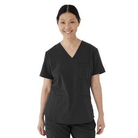 Medline - 4802blks - Top,Scrub,Ave,Wmn,Lex,Blk,S - Each