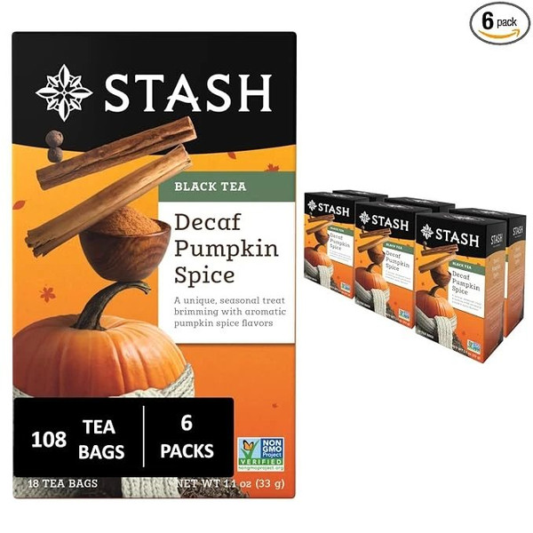 Stash Tea - 548376 - Pumpkin Spice Decaf - Each