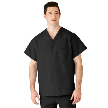 Medline - 610blkl-Ca - Top,Scrub,Unisex,Astat,Black,Ca-Cc,L - Each