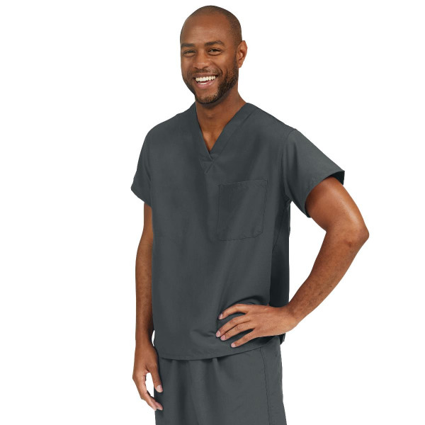 Medline - 810dkws-Ca - Top,Scrub,Rev,Pmax,Black,Ang-Cc,S - Each