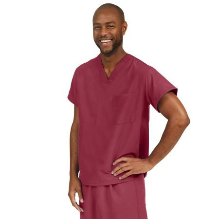 Medline - 810jwnxxl-Ca - Top,Scrub,Rev,Pmax,Wine,Ang-Cc,2xl - Each