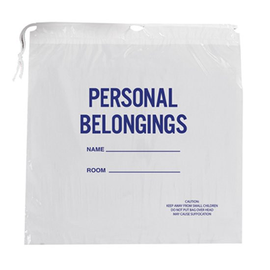 Mckesson - Action Health - 85251851809 - Bag, Patient Belonging Clr 1.25 - Case/250