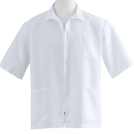 Medline - 87005qhwm - Smock,Unisex,Zip Front,White,Med - Each