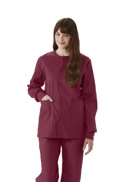 Medline - 8832jwnxl - Jacket,Scrub,Wine,Ce,Usex Knit Cuf,Xl - Each