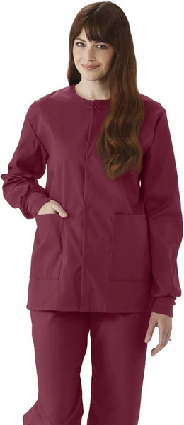 Medline - 8832jwnxs - Jacket,Scrub,Wine,Ce,Usex Knit Cuf,Xs - Each