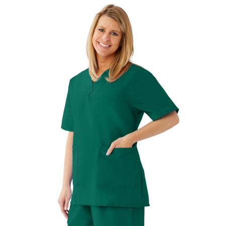 Medline - 893nhgxl - Top,Scrub,Ladies,V-Neck,2pkt,Hunter,Xl - Each