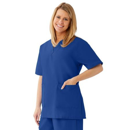 Medline - 893nht4xl - Top,Scrub,Ladies,V-Neck,2pkt,Sapphi - Each